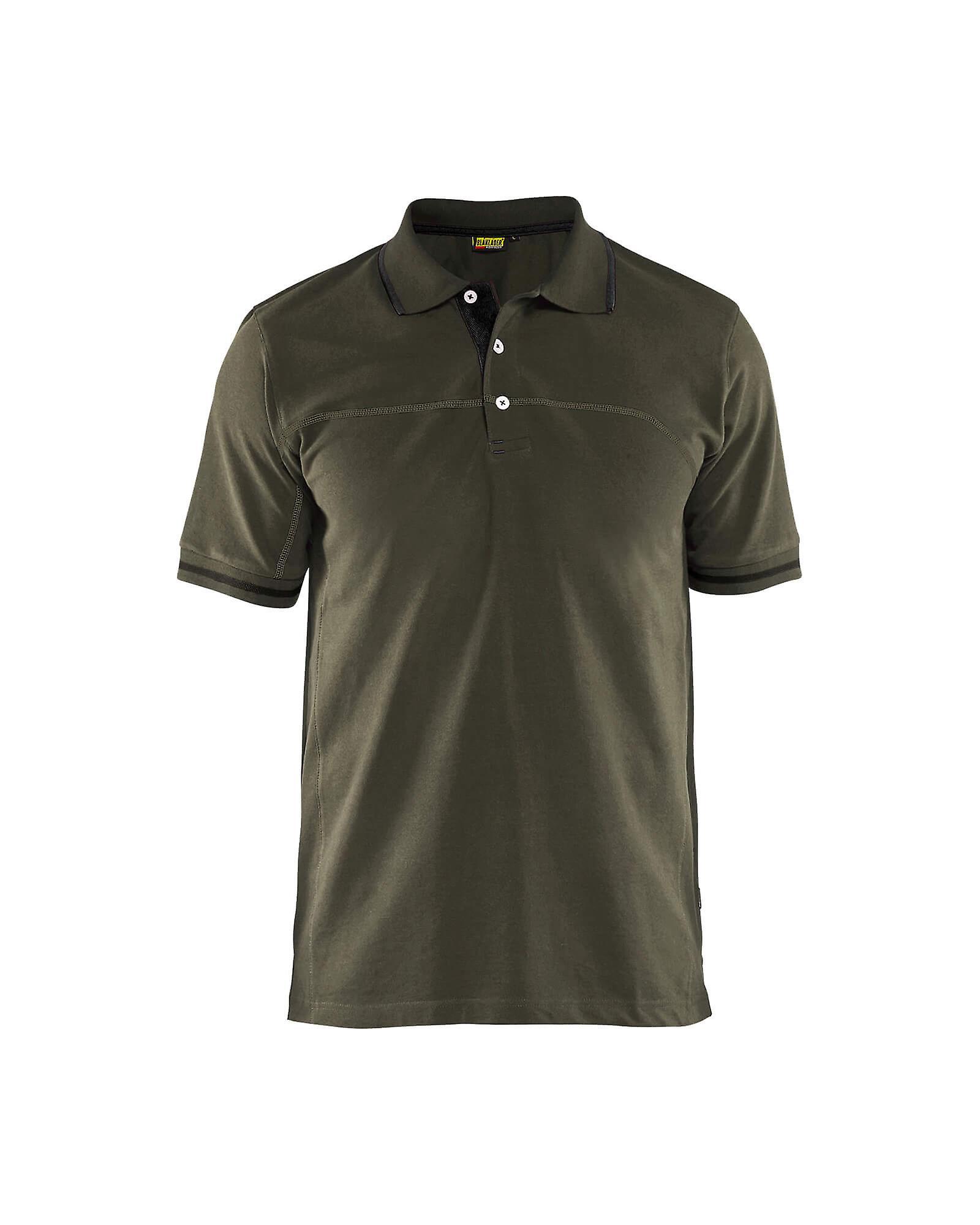 Blaklader 3389 work polo shirt - mens (33891050) Dark olive green/black M