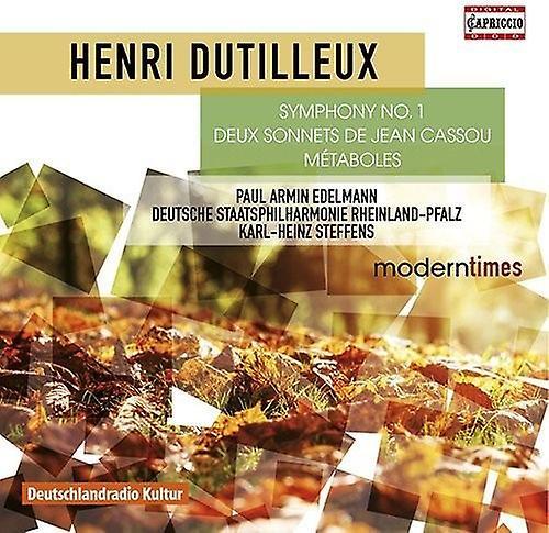 Capriccio Dutilleux / German State Philharmonic Rheinland - Symphony No. 1 - Deux Sonnets de Jean Cassou  [COMPACT DISCS] USA import