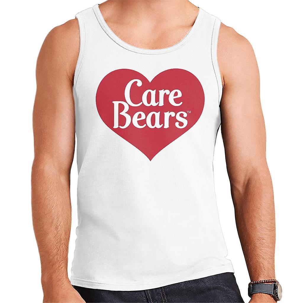 Care Bears Love Heart Logo Men's Vest White Large