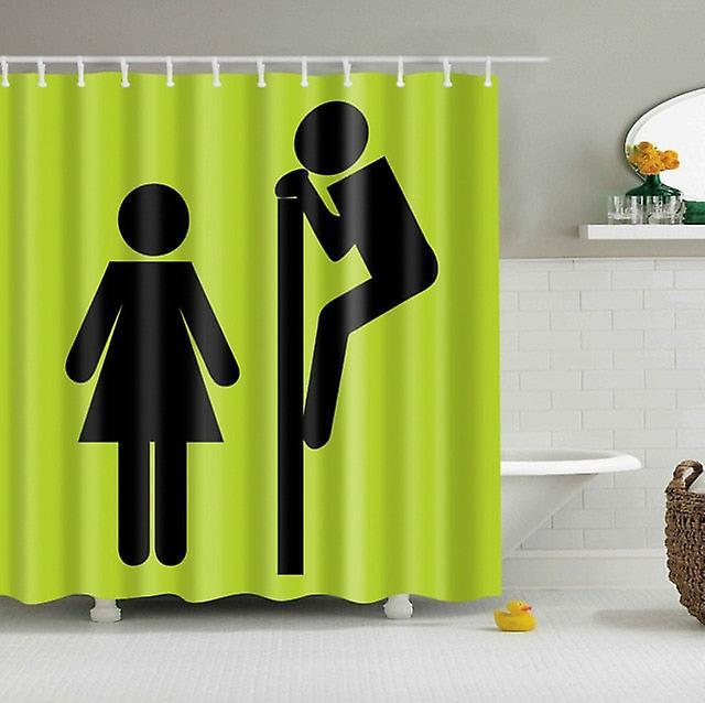 Slowmoose Waterproof, Polyester Fabric-3d Printed Shower Curtains 180x200cm / E