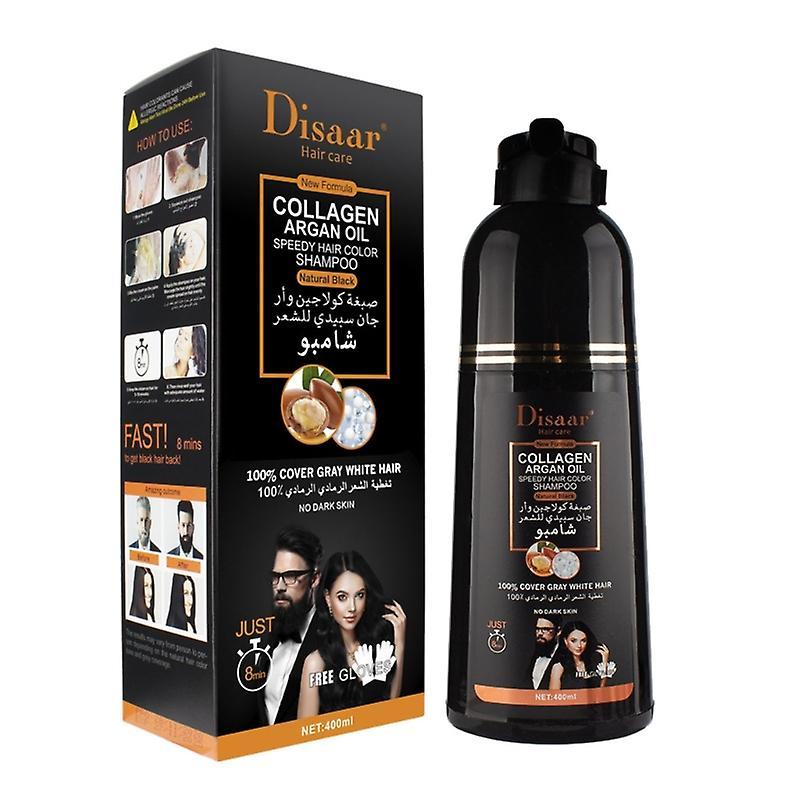 unbrand Natural Hair Dye Shampoo for the Elderly in Minutes Long Lasting Black