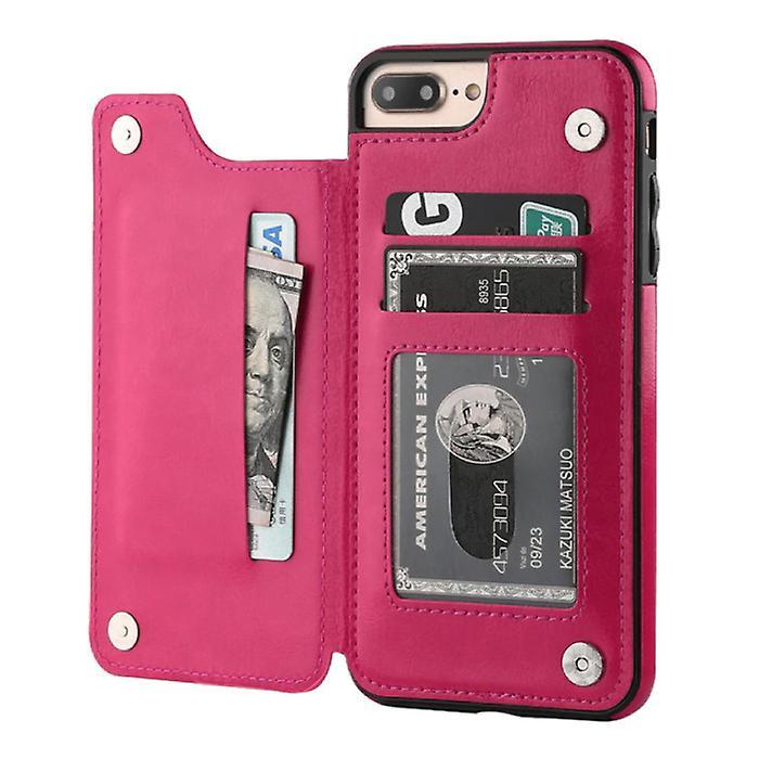 Stuff Certified ® Stuff Certified® Retro iPhone 11 Pro Max Leather Flip Case Wallet - Wallet Cover Cas Case Pink