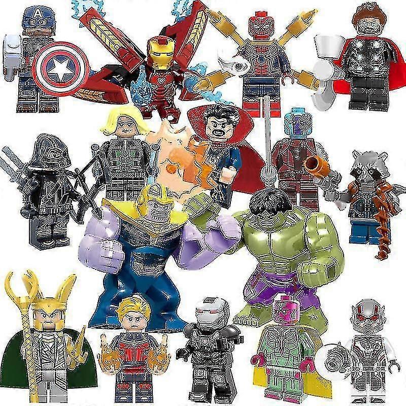 Bysion 16pcs Superhero Figures Set Avengers Infinity War Minifigures Kids Toys