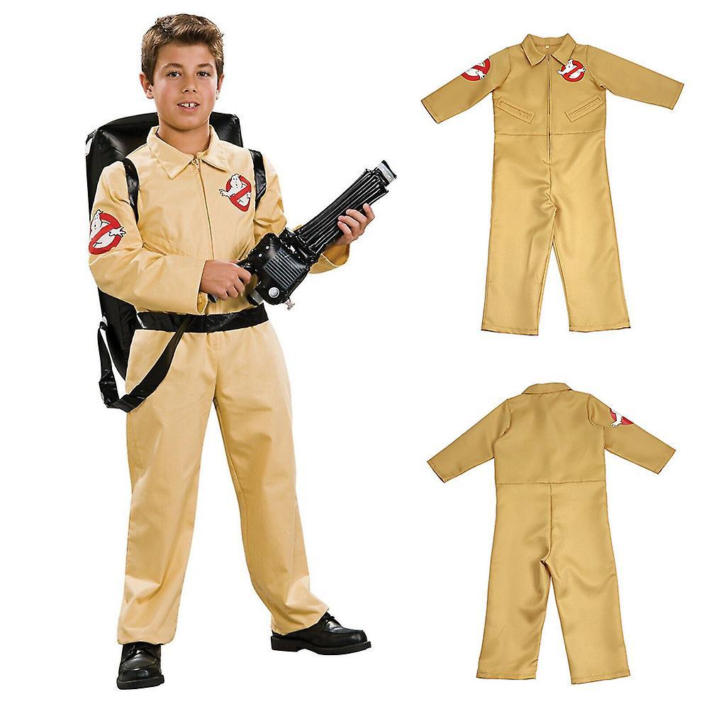 Eocici 5-11 Years Kids Boys Girls Ghostbusters Bodysuit Fancy Dress Costumes Party Birthday Halloween Cosplay Jumpsuits Gifts 5-6Years