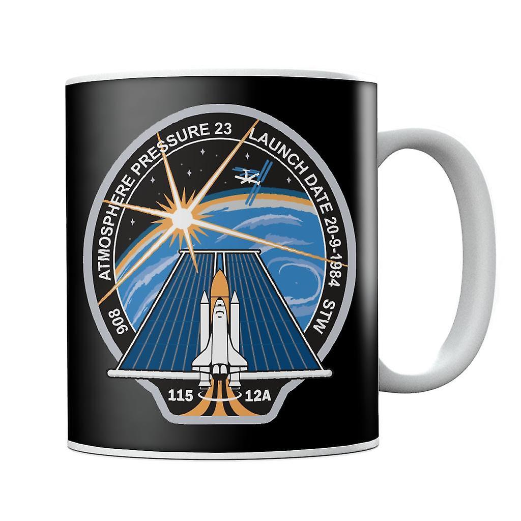 NASA STS 115 Space Shuttle Atlantis Mission Patch Mug Black 10oz