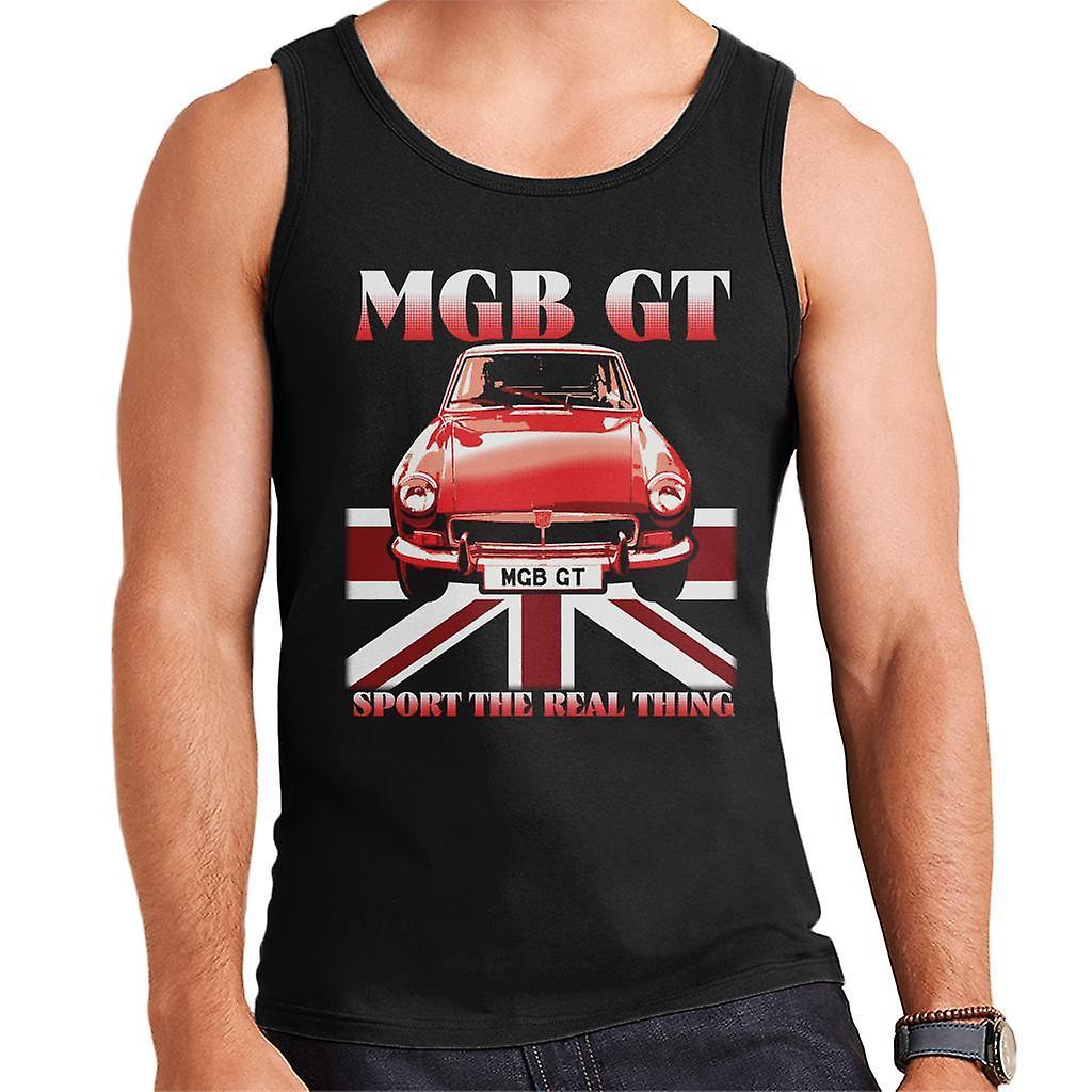 MG GT Sport The Real Thing British Motor Heritage Men's Vest Black Small