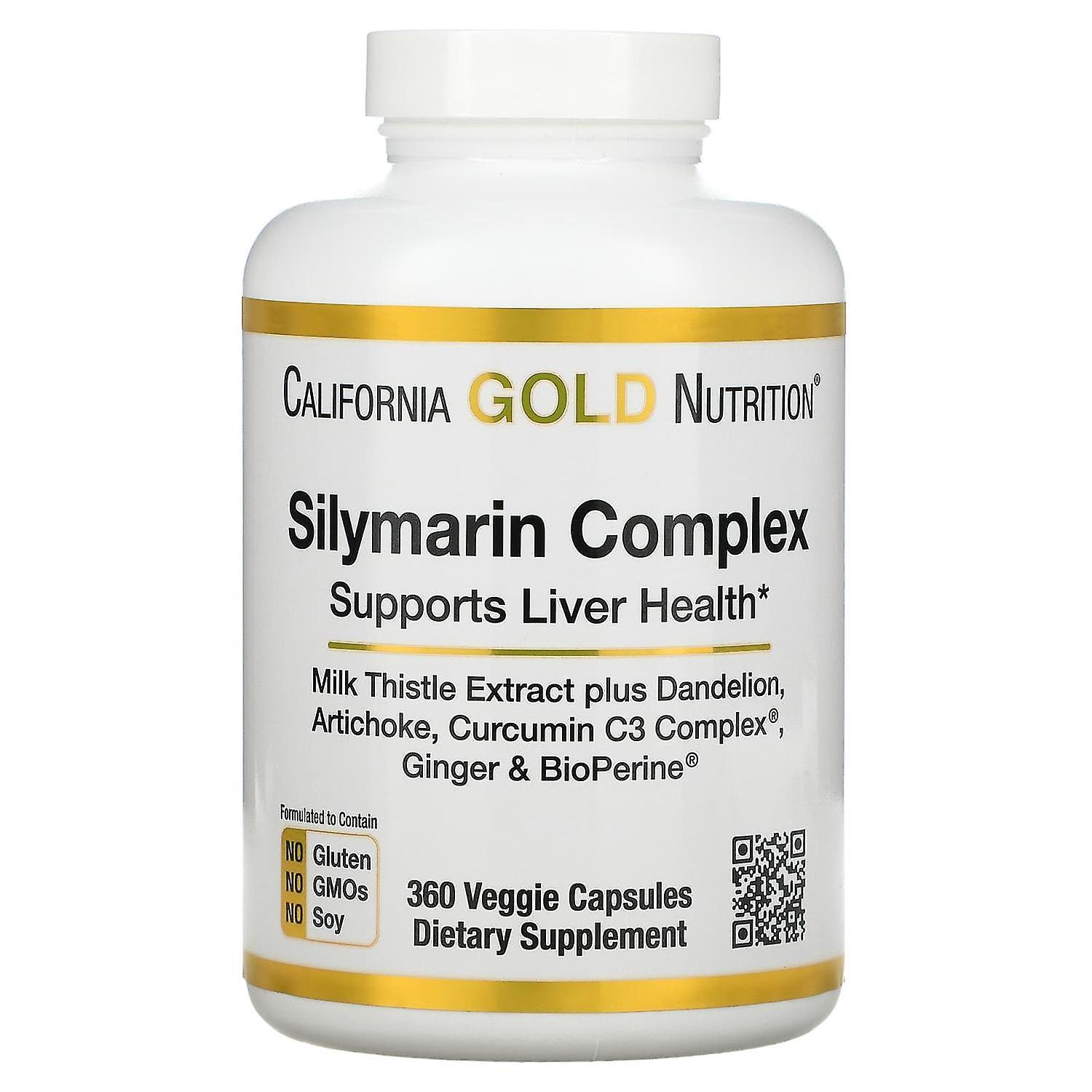 California Gold Nutrition, Silymarin Complex, Milk Thistle Extract Plus Dandelion, Artichoke, Curcum