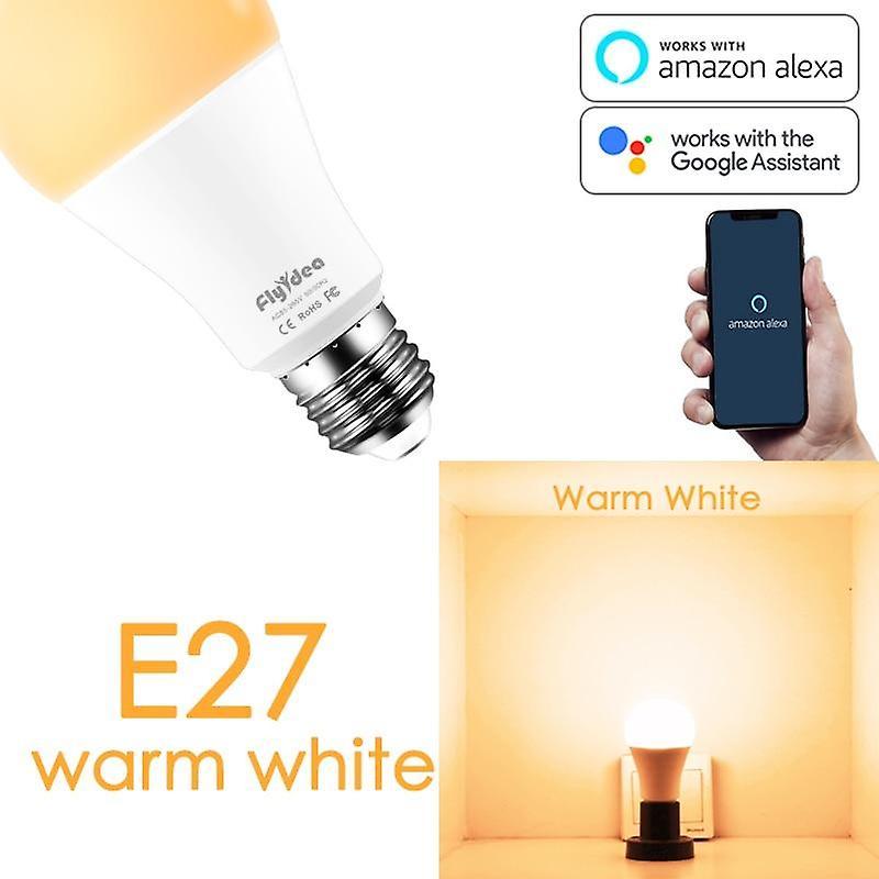 Slowmoose Siri Voice-control 15w Rgb Smart Light Bulb, Dimmable E27 B22 Wifi Led Magic light bulb x 2