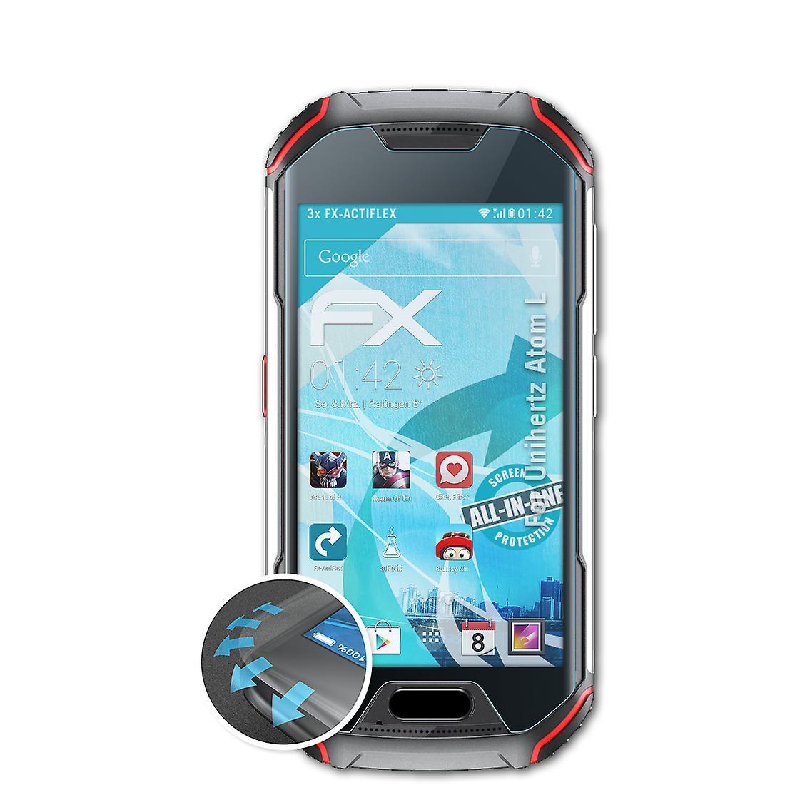 atFoliX 3x protective film compatible with Unihertz Atom L film clear &flexible 04 FX-ACTIFLEX