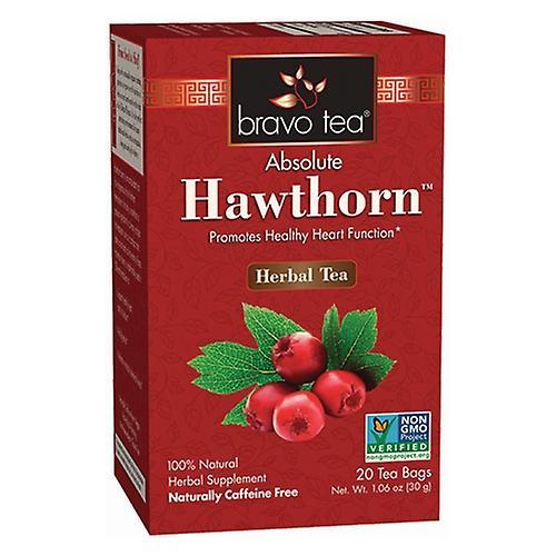 Bravo Tea & Herbs Hawthorn Berry Tea, 20 Bags (Pack of 1)