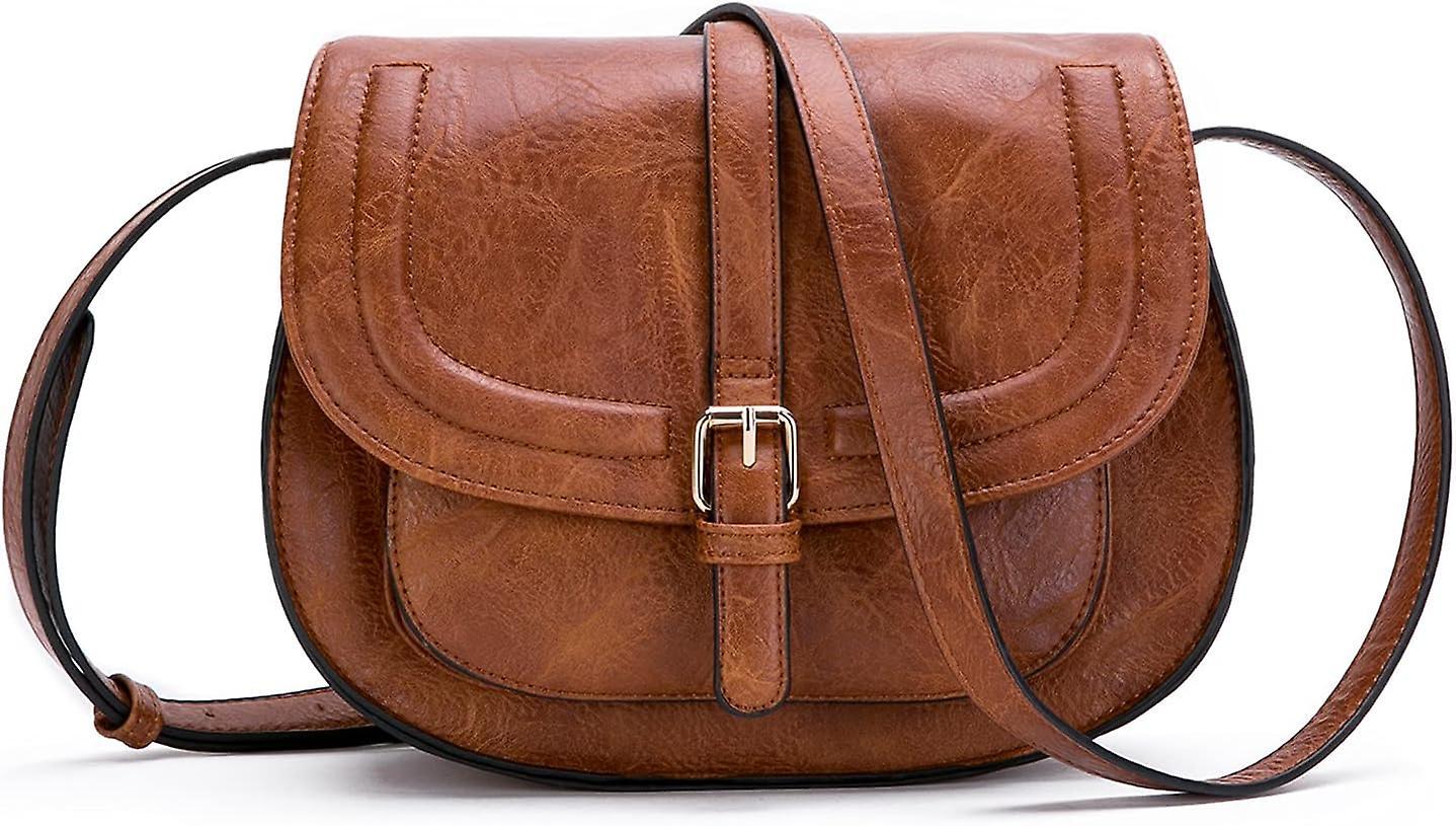 Phwj Women's Crossbody Bag,small Handbag Women Crossbody,retro Shoulder Bags (brown)