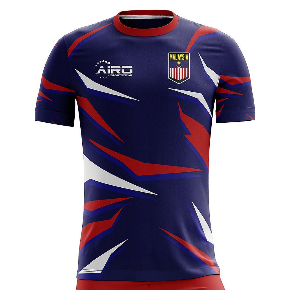 Airo Sportswear 2023-2024 Malaysia Home Concept Football Shirt - Womens Navy Small - UK Size 10