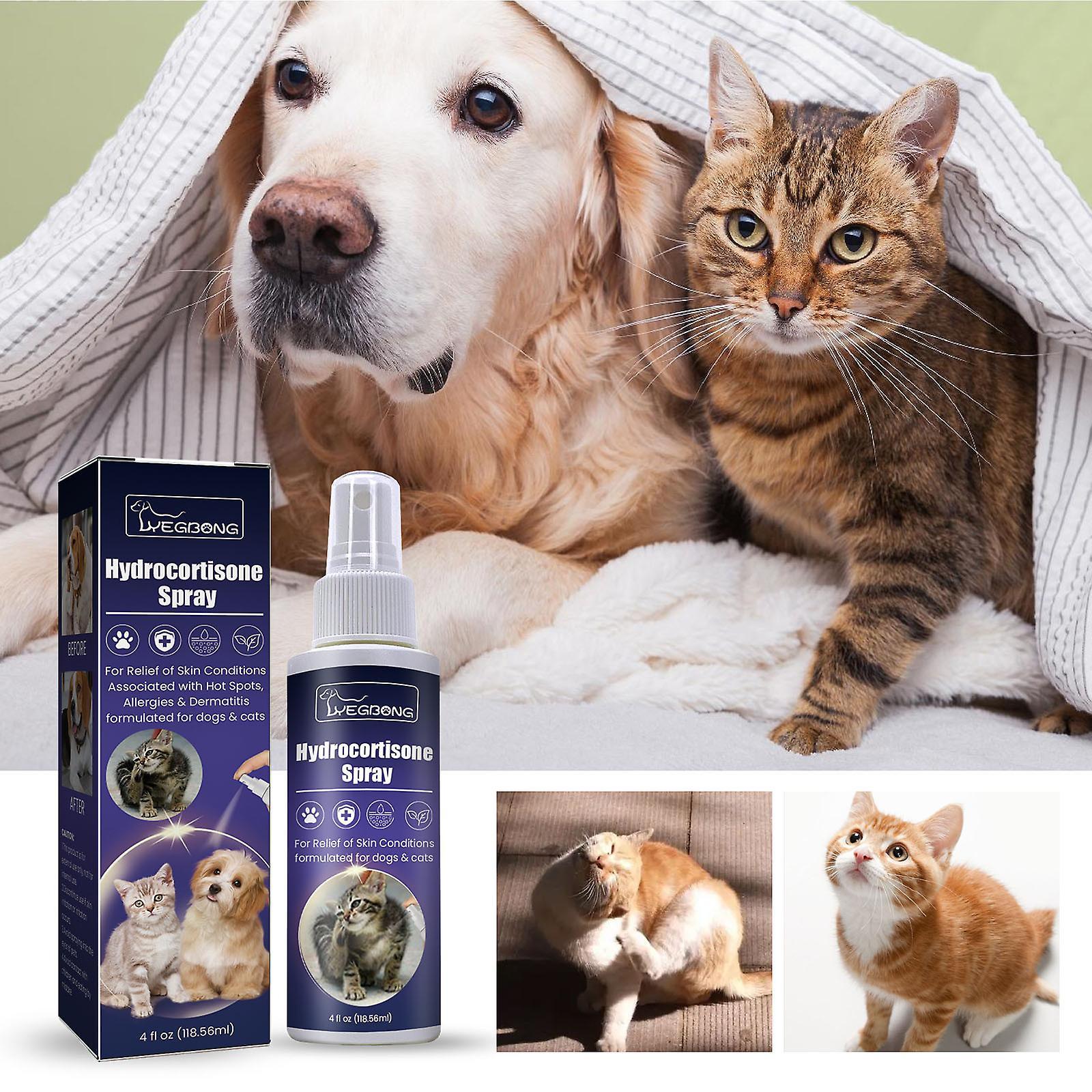 Gaoguan Hydrocortisone Aerosol For Pet Dogs, Cats And Horses, Dry And Irritated Skin, Spots Of And Dermatitis, And Reduce Local Inflammation.118.56...