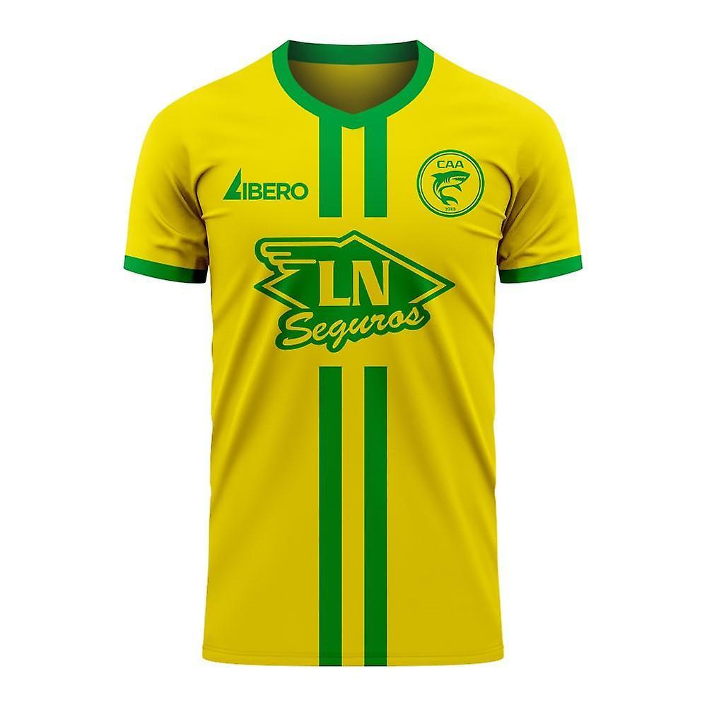 Libero Sportswear Aldosivi 2024-2025 Home Concept Football Kit (Libero) Yellow S