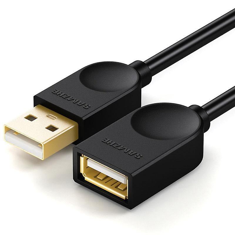 Slowmoose Usb 3.0 Male To Female 2.0 Extender Cable Black 5m