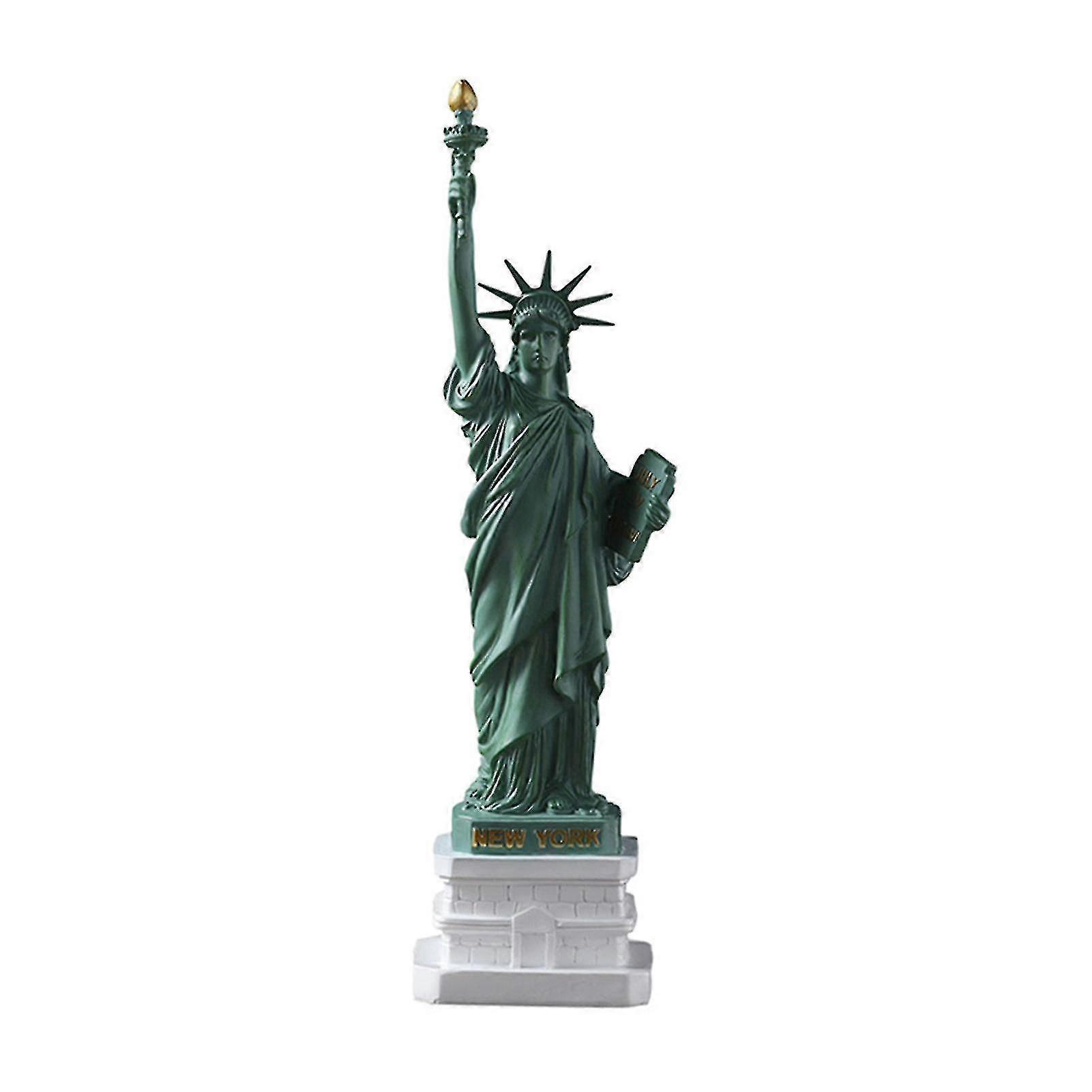 Mingerda Statue Of Liberty Model New York City Landmark Small Replica Ornament Resin Souvenir A