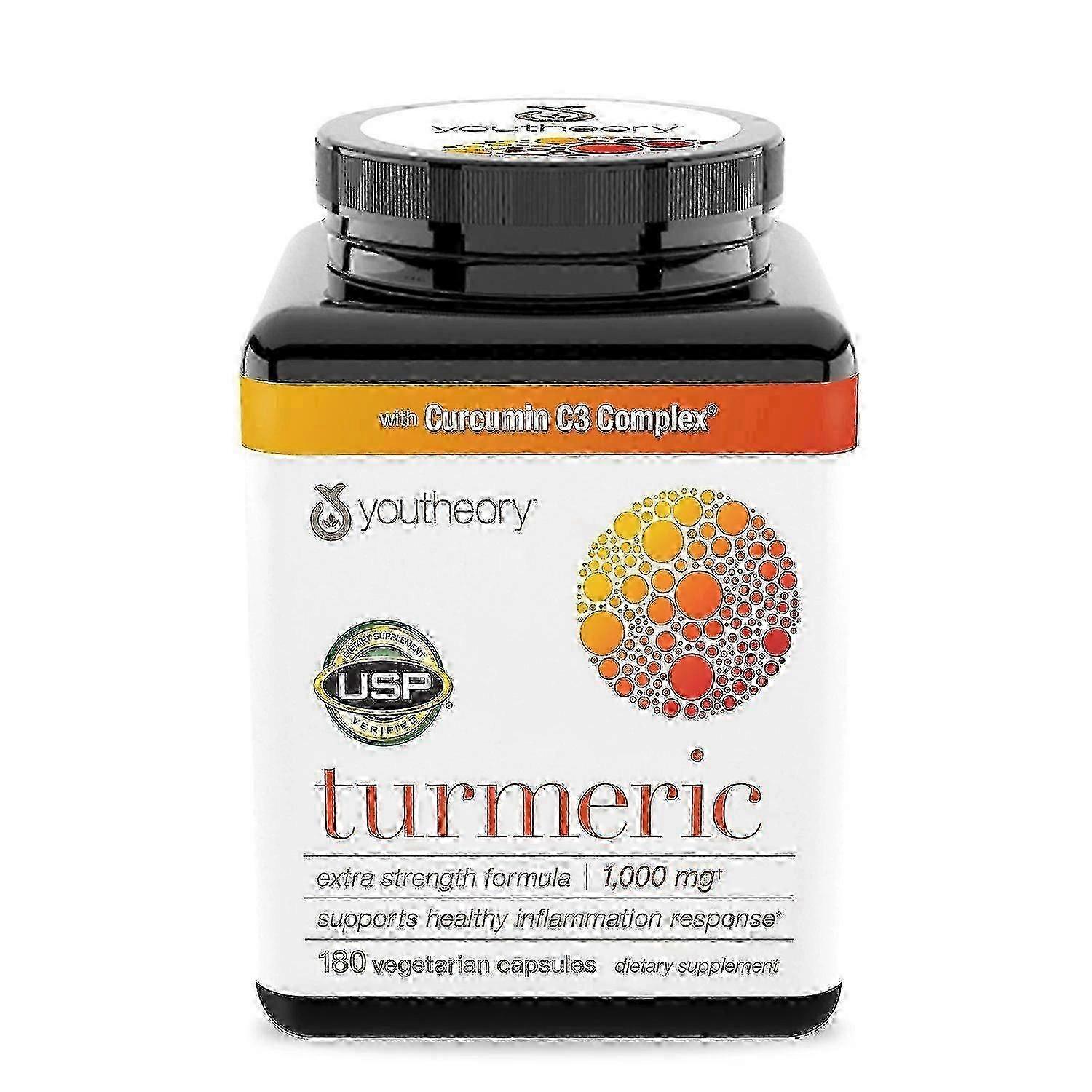 Youtheory Turmeric Extra Strength Capsules, 180 Ea