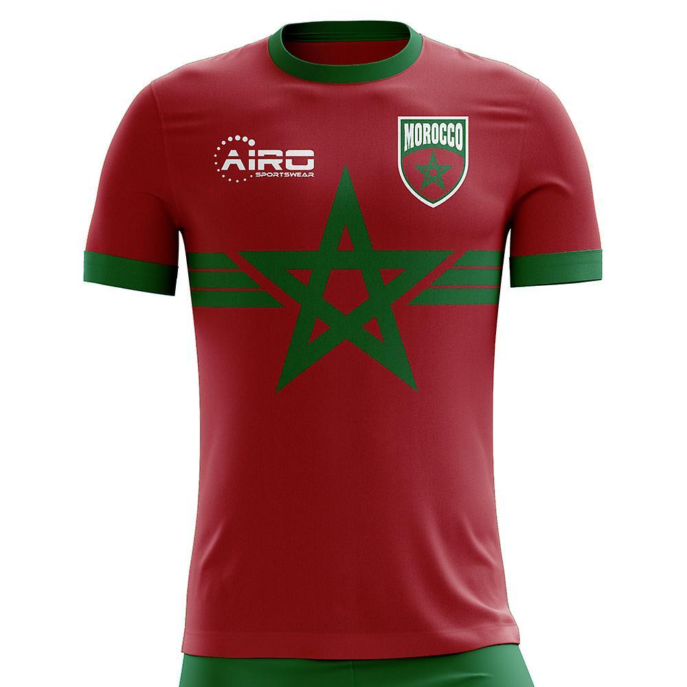 Airo Sportswear 2023-2024 Morocco Third Concept Football Shirt - Adult Long Sleeve Red Small 34-36 inch Chest (88/96cm)