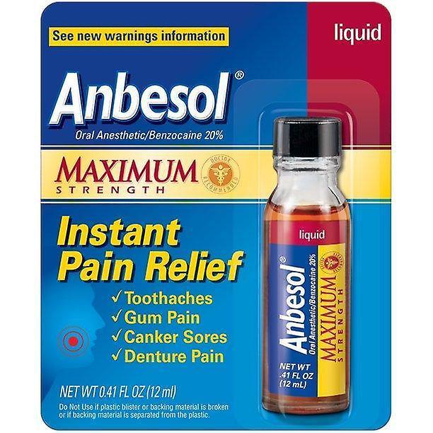 Anbesol Liquid Maximum Strength, 0.41 Oz