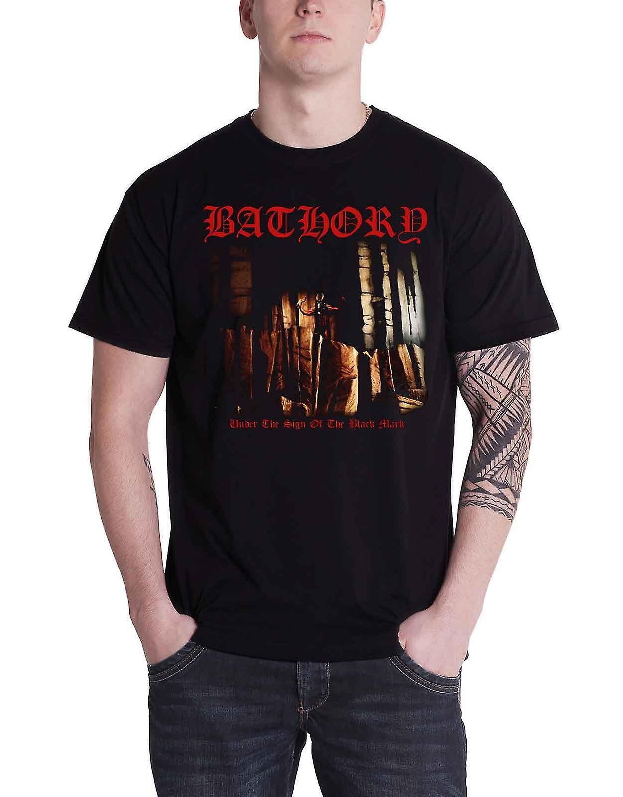 Bathory T Shirt Under The Sign band logo Official Mens New Black M