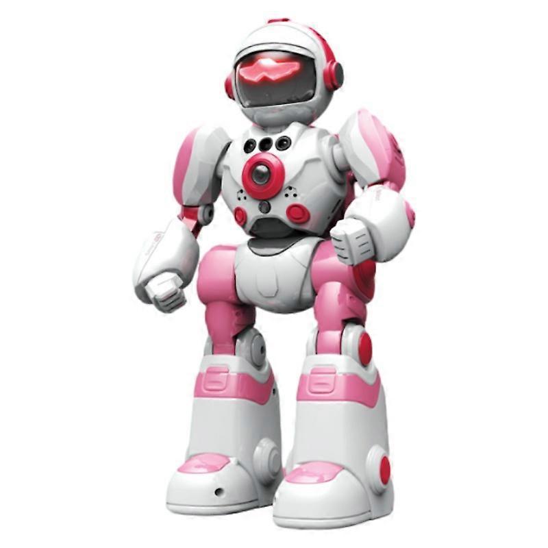 Wiuo Intelligent voice robot gesture remote control programming music dancing children electric toy robot model pink