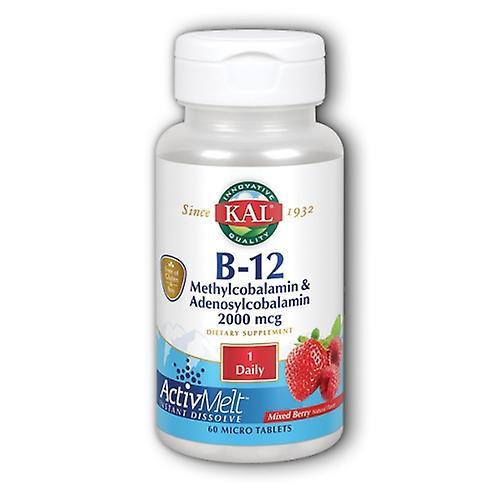 Kal B-12 Methylcobalamin Adenosyl, 60 Count (Pack Of 1)