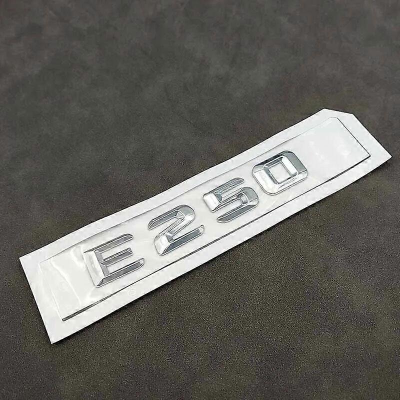 Hikig ABS 3D Chrome Letters For Car Stickers Mercedes Benz E220 E250 E320 E450 W212 W213 Rear Trunk Emblem Badge Logo Accessories