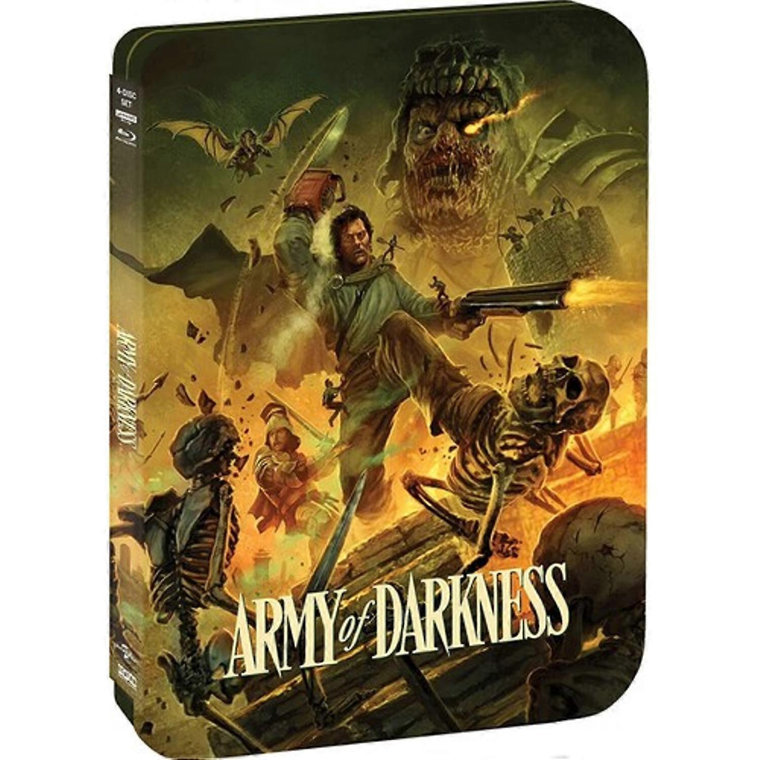 Army of Darkness  [ULTRA HD BLU-RAY REGION: A USA] Ltd Ed, Steelbook, 4K Mastering, Boxed Set USA import