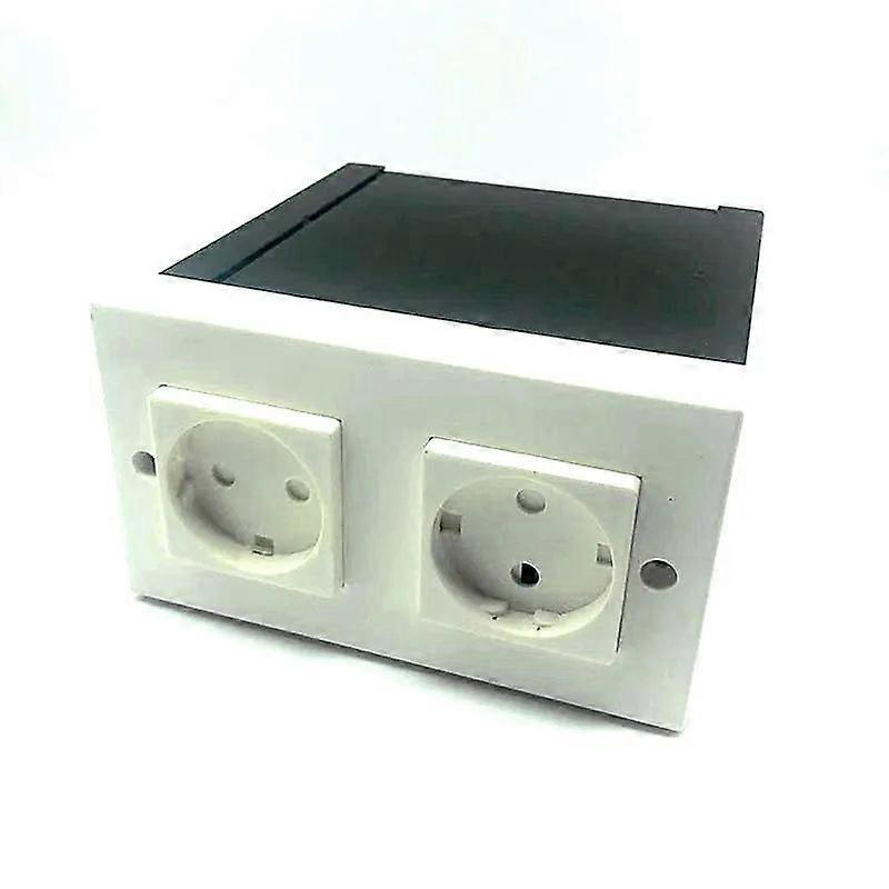 Mickcara Imitation Double Plug European Standard Socket Wall Safe Security Secret Hidden Stash Box