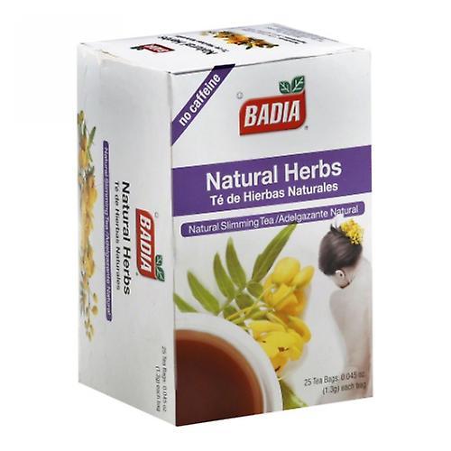 Badia Natural Herbs Tea, 25 Bags (Case of 10) (Pack of 1)