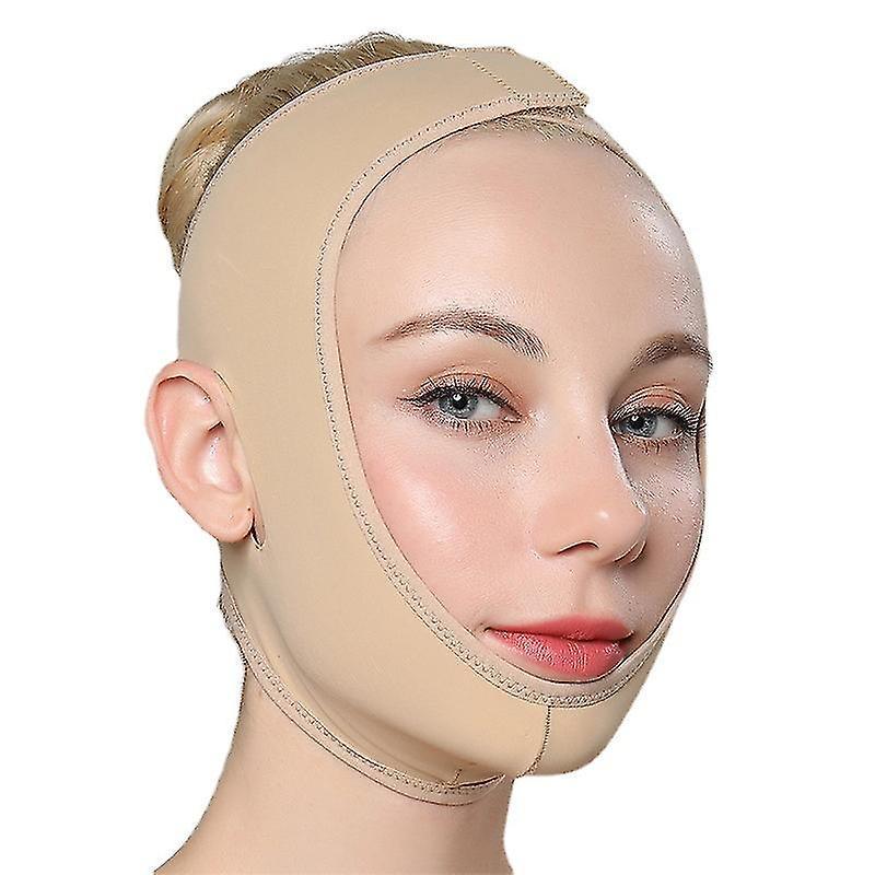 Banmo Post Surgical Chin Strap Bandage For Women - Neck And Chin Compression Garment Wrap - Face Slimmer, Jowl Tightening