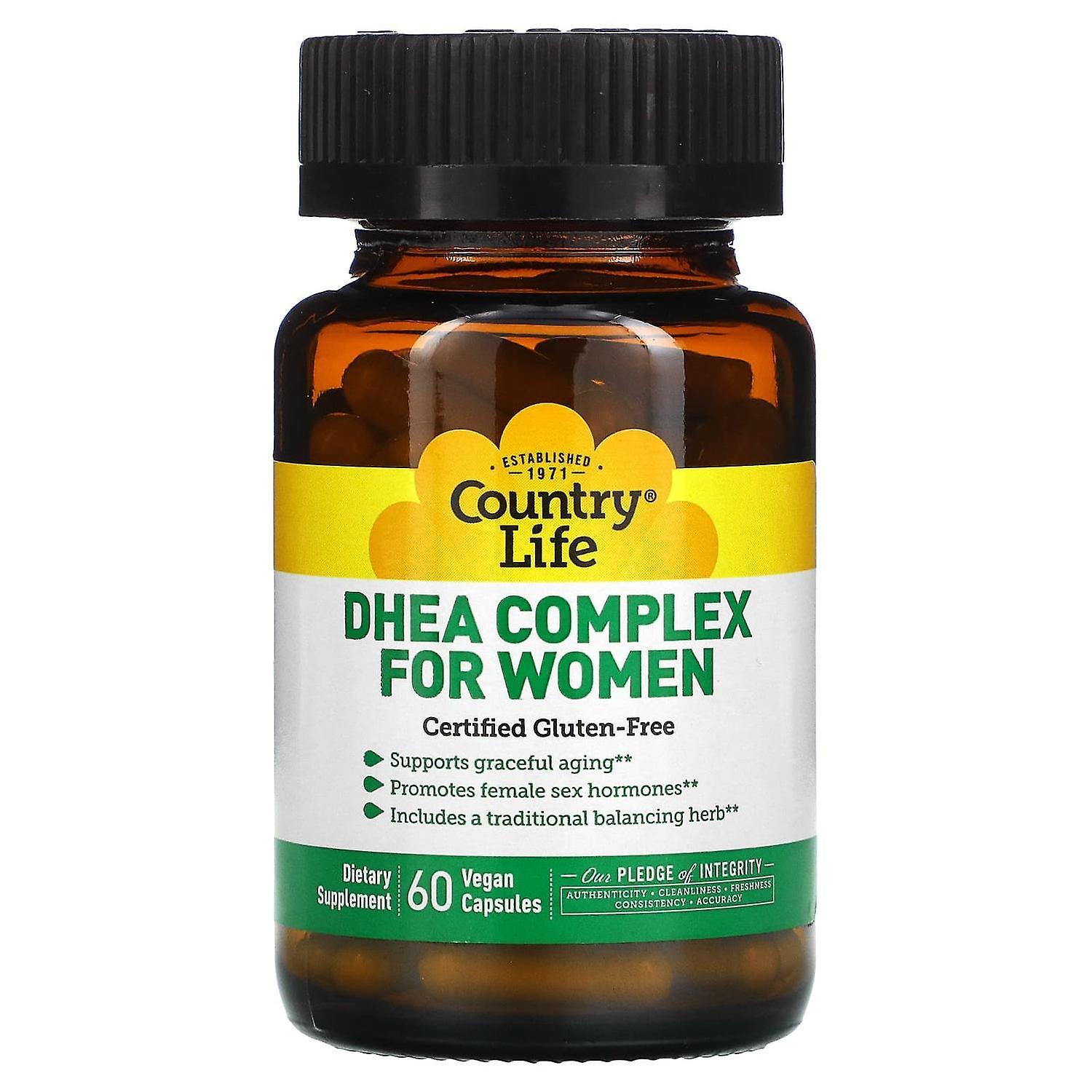 Country Life, DHEA Complex for Women, 60 Vegan Capsules