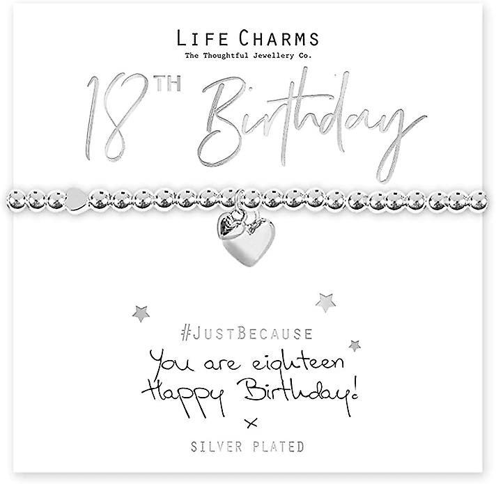 Life Charms 18th Birthday Bracelet Silver Adult