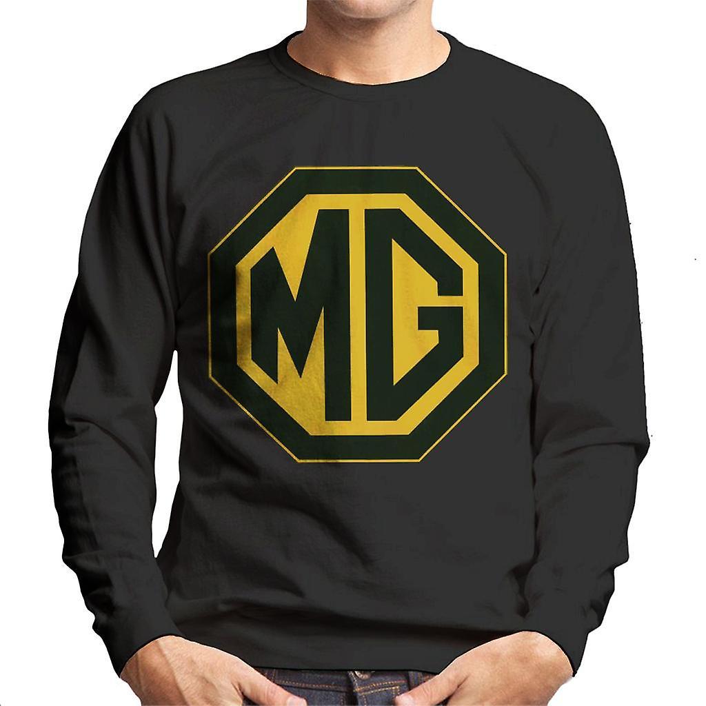 MG Black And Gold Logo British Motor Heritage Men's Sweatshirt Medium