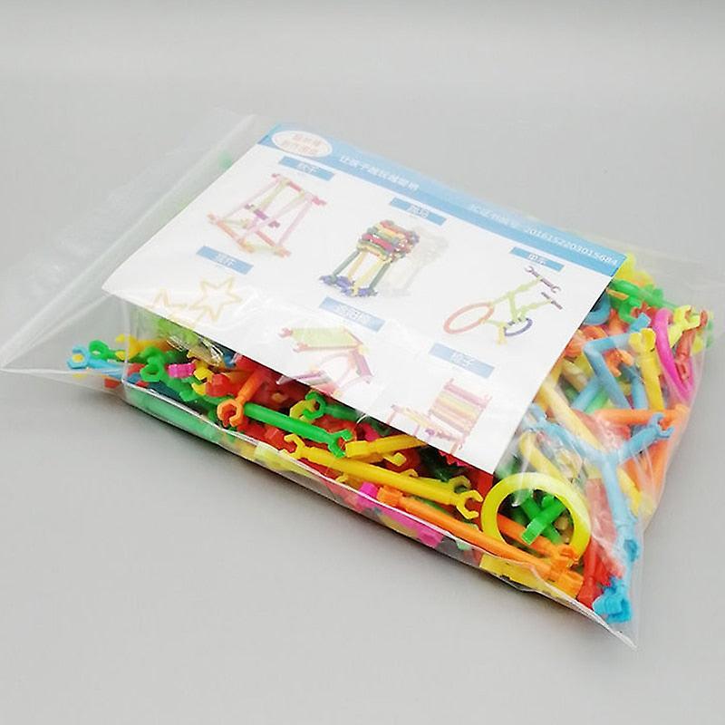 Slowmoose Children Plastic Spelling Assembling Puzzle, Smart Building Blocks Sticks 800pcs bagged