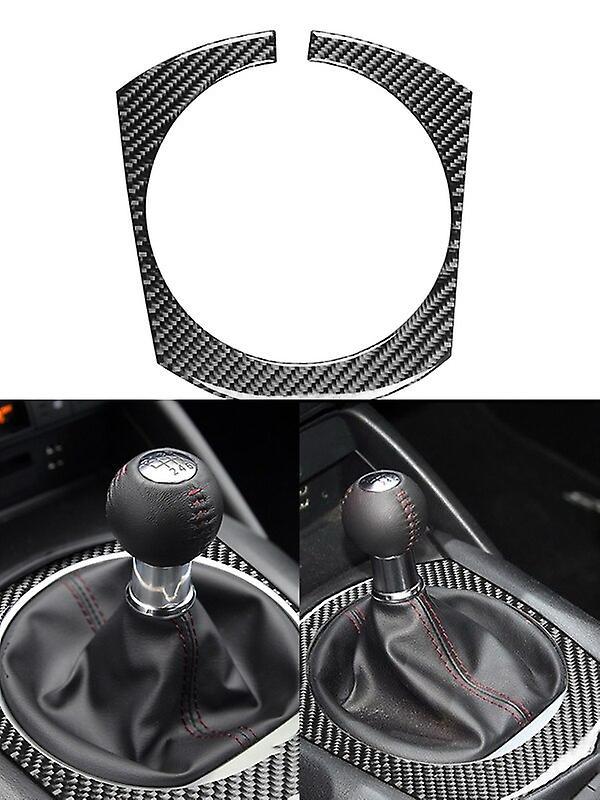 Vehicle Car Carbon Fiber Black Stickers For Mazda Mx-5 Miata Nd 2016 2017 2018 2019 2020 Car Interior Decorative Accessories Gear surround