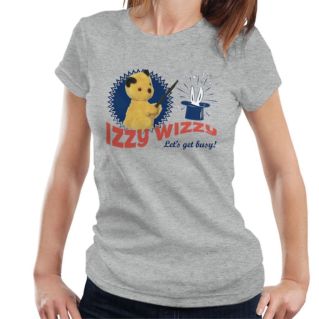 Sooty Retro Izzy Wizzy Let's Get Busy Women's T-Shirt Heather Grey Large