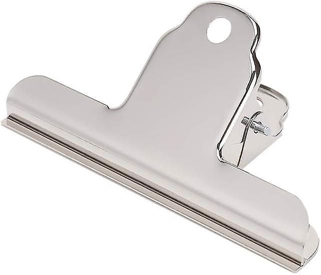 Taiyuan 4 Inch Large Bulldog Clip, 10 Pack Stainless Steel File Folder Silver Binder Clips