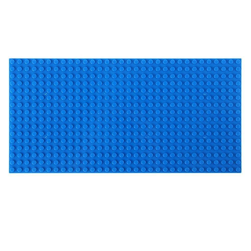 Slowmoose Double-sided Classic Base Plates, Compatible Building Blocks L Blue-s-1632d