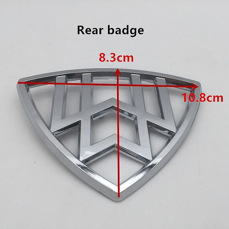 Car Badge 1pcs 3D for Maybach car letters front hood bonnet emblem rear tail Trunk badge sticker Decal styling auto accessories 108mm rear silver