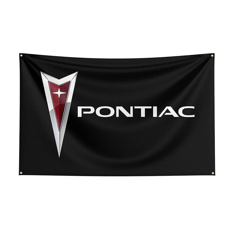 Qian 3x5 Pontiacs Flag Polyester Printed Racing Car Banner For Decor 1 Sand Color 60 x 90cm