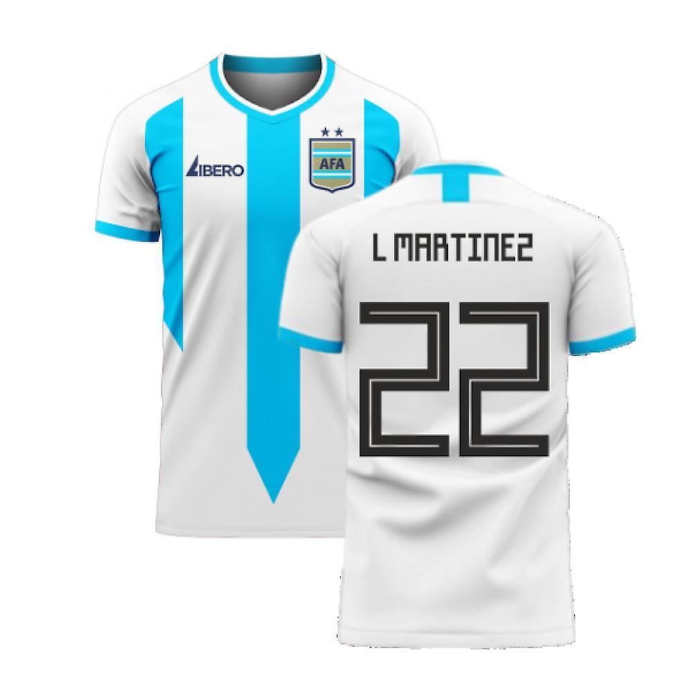 Libero Sportswear Argentina 2024-2025 Home Concept Football Kit (Libero) (L MARTINEZ 22) White XL