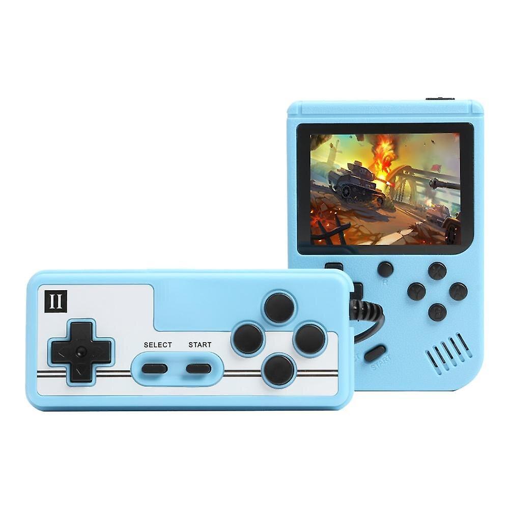 El Contente 800 Games Mini Retro Video Console Handheld Game Players Blue