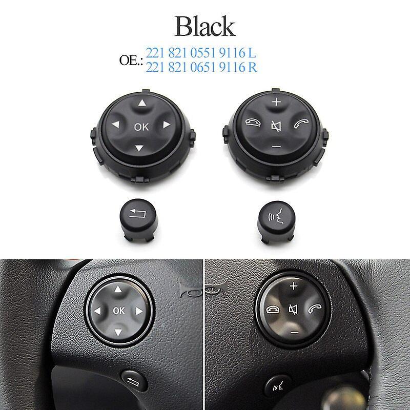 Vehicle Steering Wheel Car Steering Wheel Multi-function Switch Pull Buttons Kit Replacement For Mercedes Benz W221 W216 S Cl Class S280 S300 2006-...