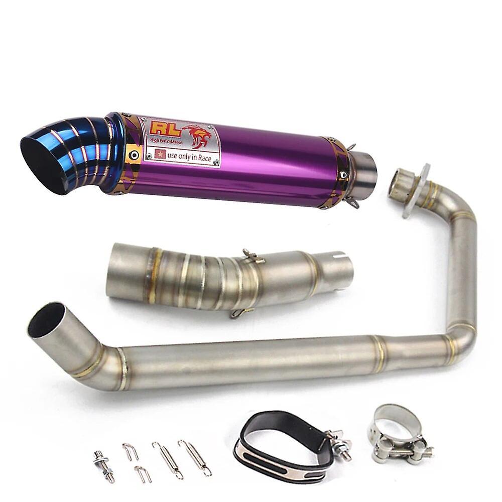 Muggyz Exhaust Full System For Honda Cbf125 Cbf150 Motorcycle Muffler Exhaust Front Middle Pipe Silver