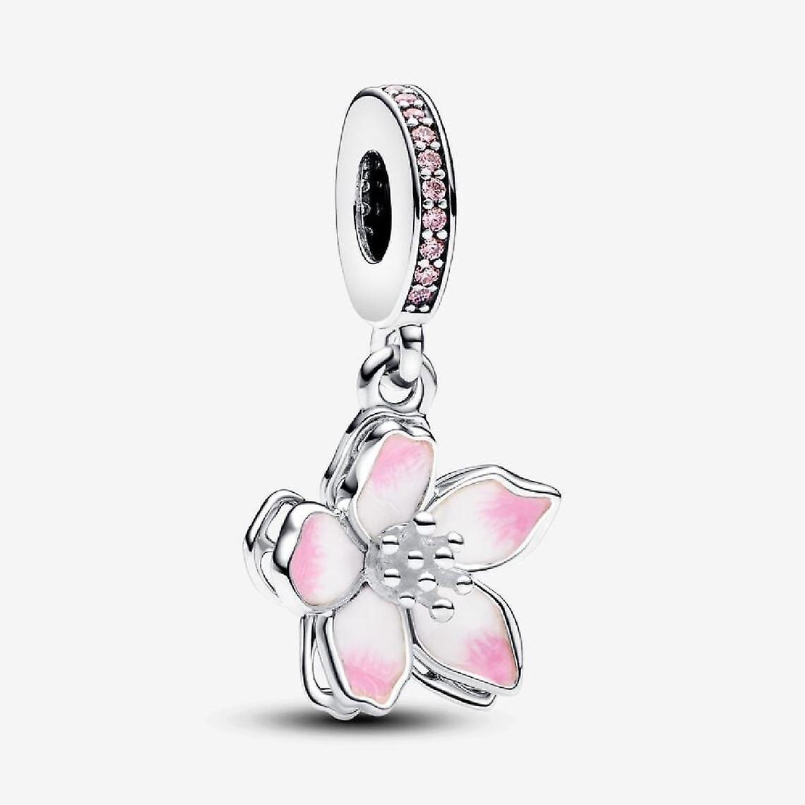 Pandora Cherry Blossom Pendant Charm Rose