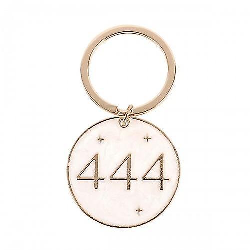 Something Different 444 Angel Number Keyring Pink/Gold One Size