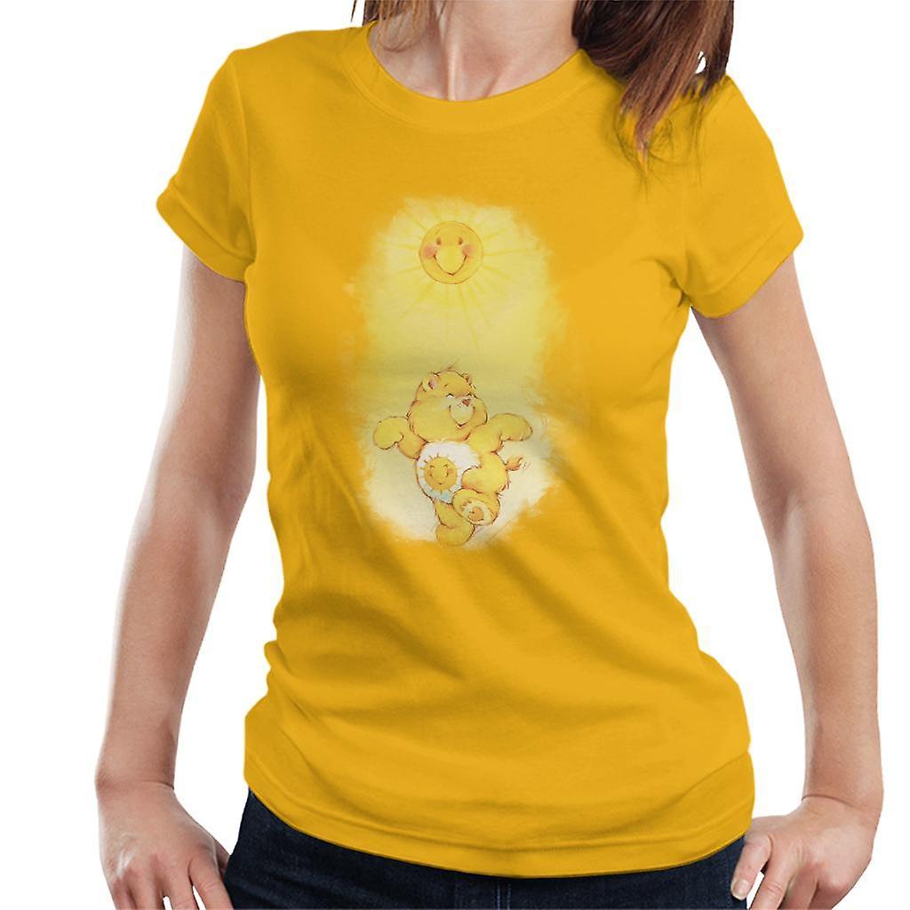 Care Bears Funshine Bear Dancing In The Sun Women's T-Shirt Gold Small