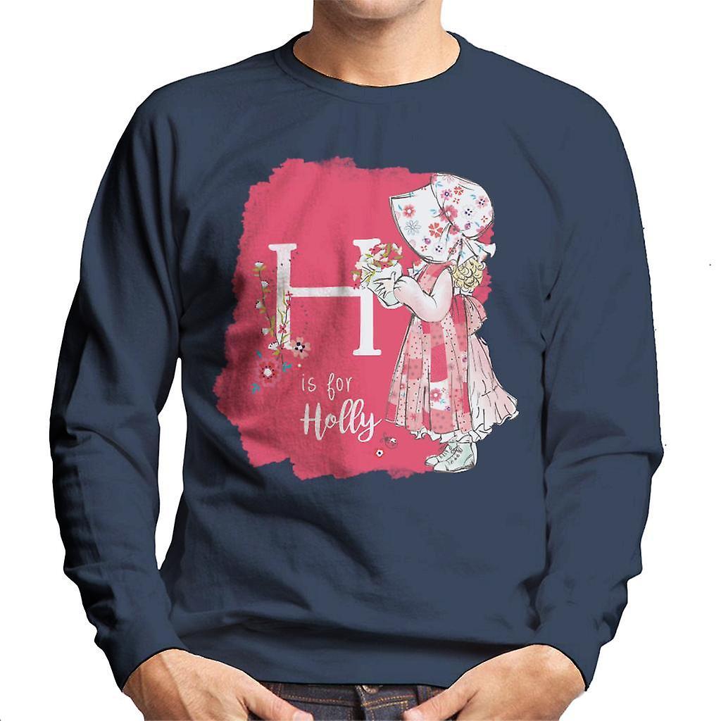 Holly Hobbie H Is For Holly Men's Sweatshirt Navy Blue Large