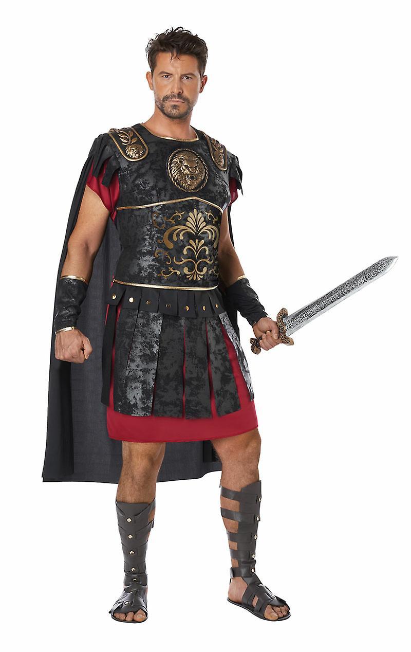 California Costumes Men's Roman Warrior Movie Historical Fancy Dress Costume Black Extra Large